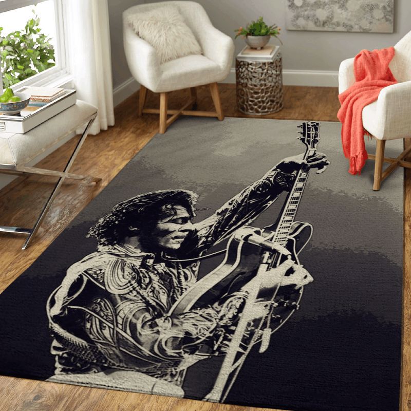 Chuck Berry Guitarist 1 Teppich