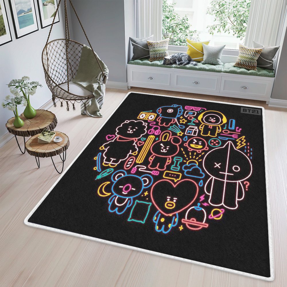 BTS BT21 Bangtan Army Gift Fan Teppich