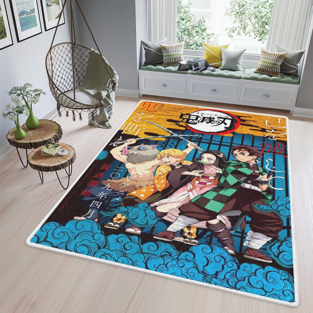 Demon Slayer Kimetsu no Yaiba Manga Christmas Gift Fan Teppich