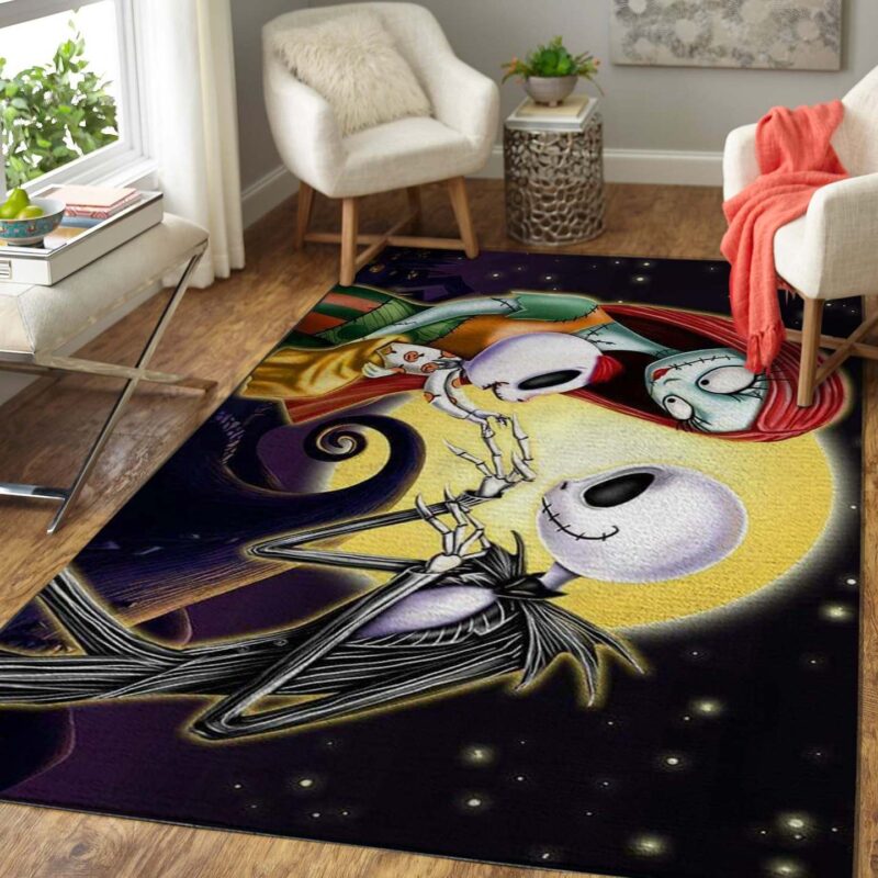 Der Albtraum Vor Weihnachten Jack Skellington Family Area Teppich