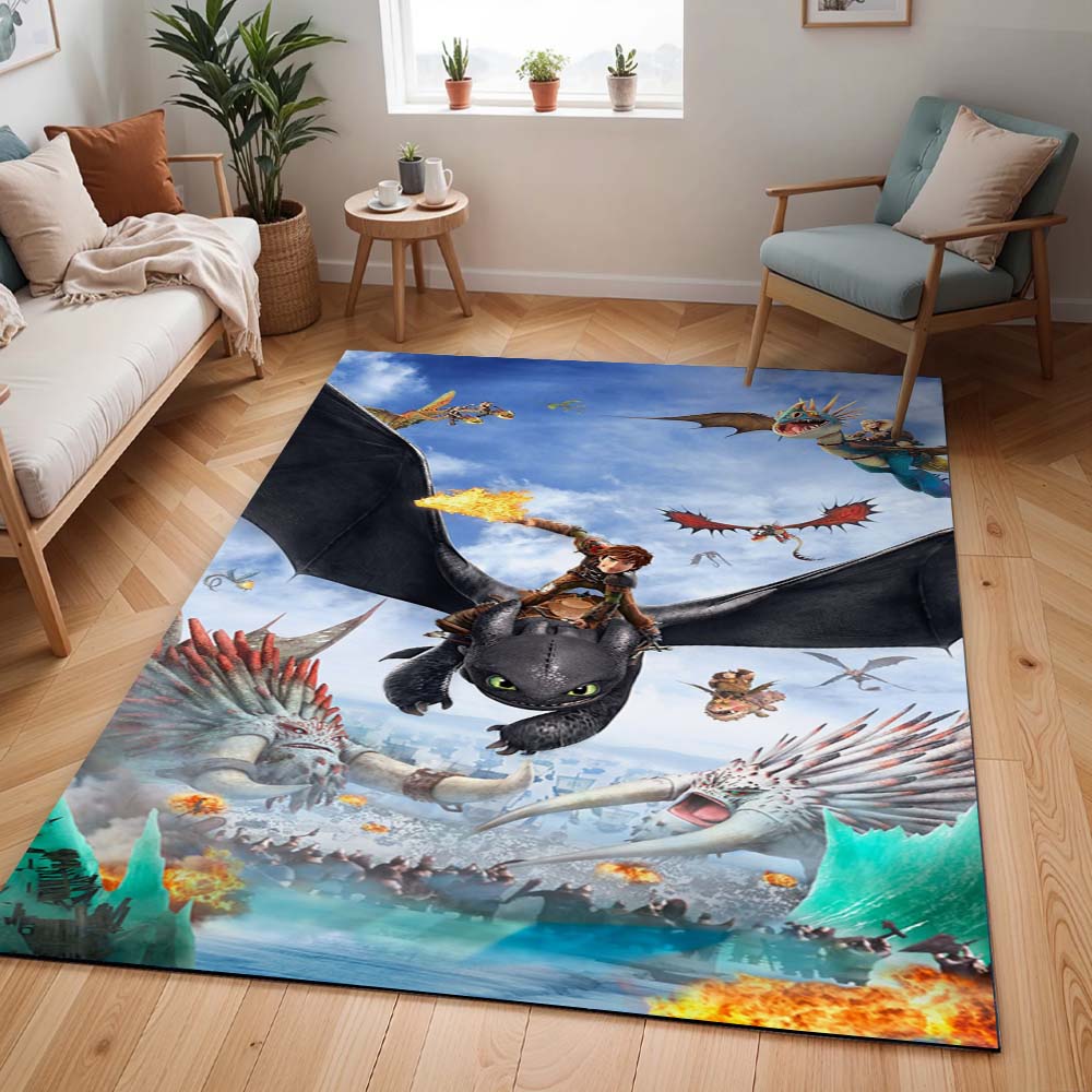 Drachenzähmen leicht gemacht Alle Charaktere Dragons Teppich