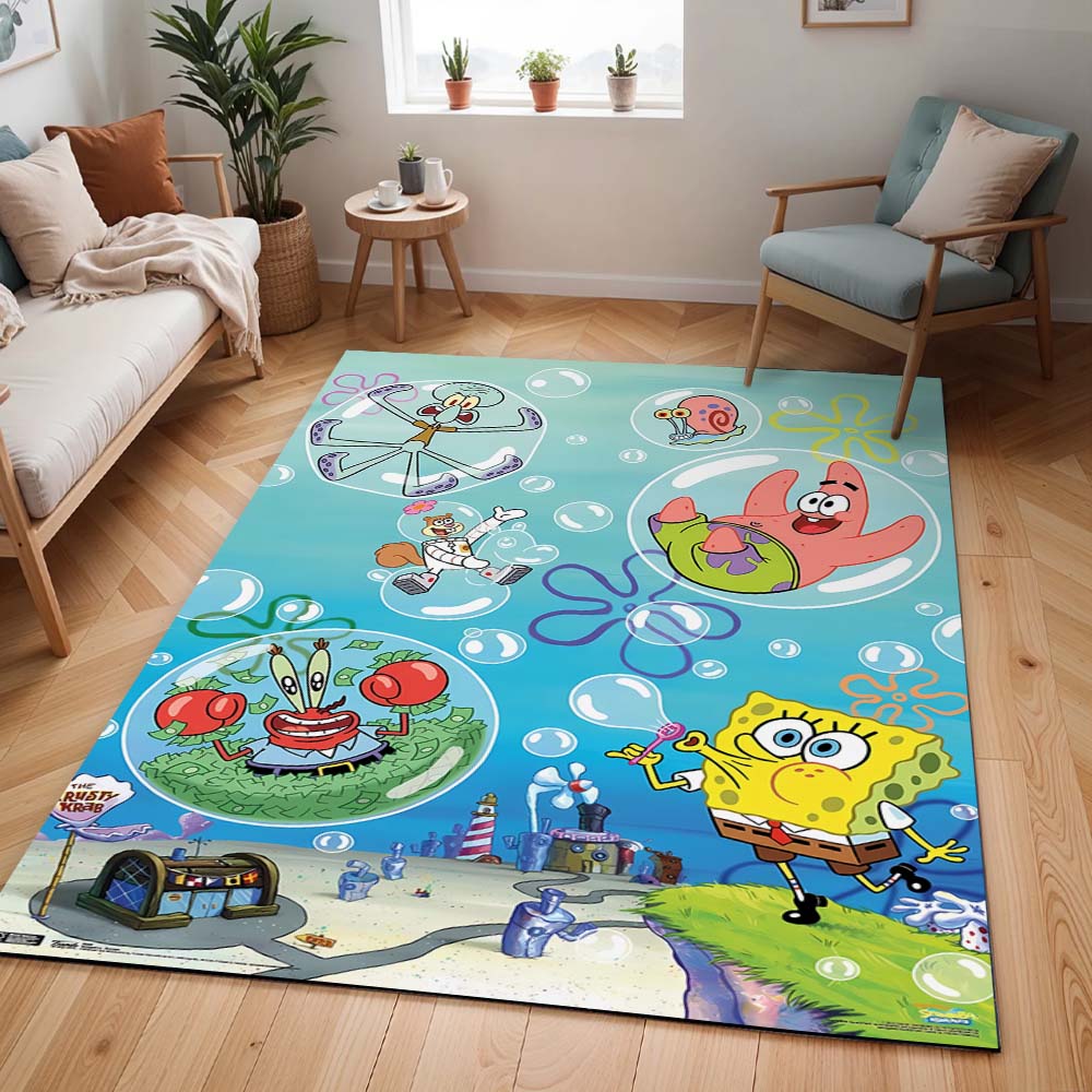 SpongeBob Schwammkopf Charaktere 01 Teppich