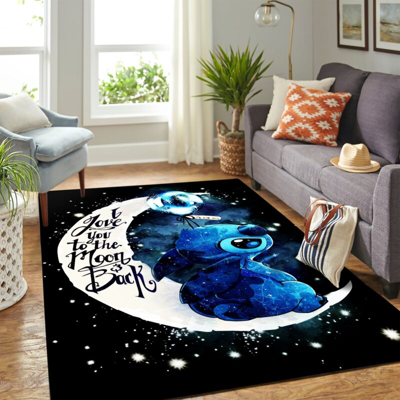 Stitch Moon Teppiche