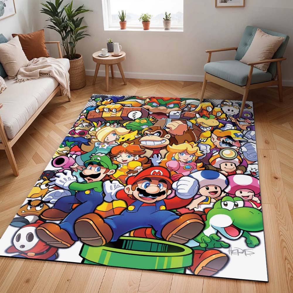 Super Mario Charaktere 12 Teppich