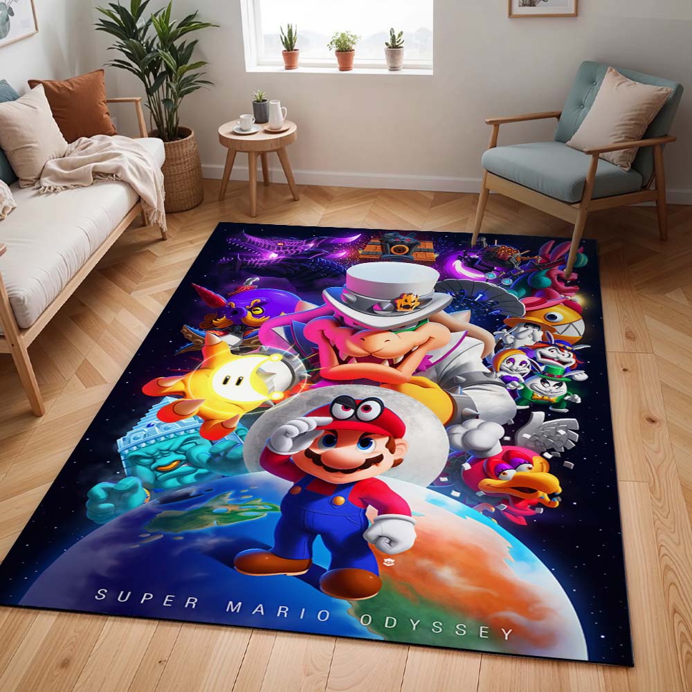 Super Mario Charaktere 25 Teppich