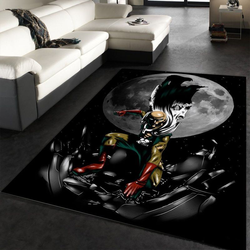 Saitama One Punch Man Manga Anime Strongest Hero Teppich