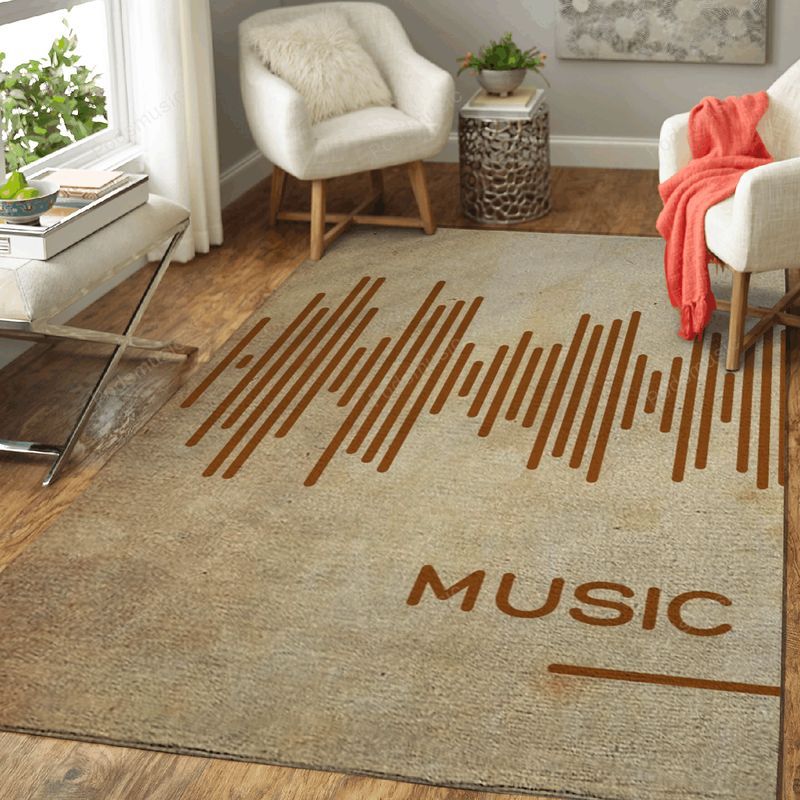Music Was My First Love 1 Music Art Teppich