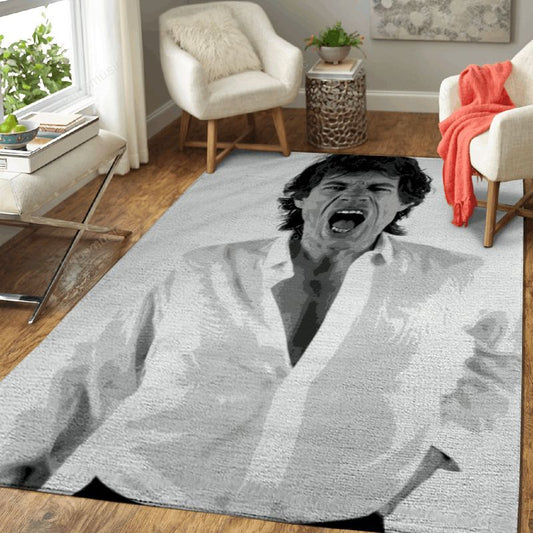 Mick Jagger Music Art Teppich