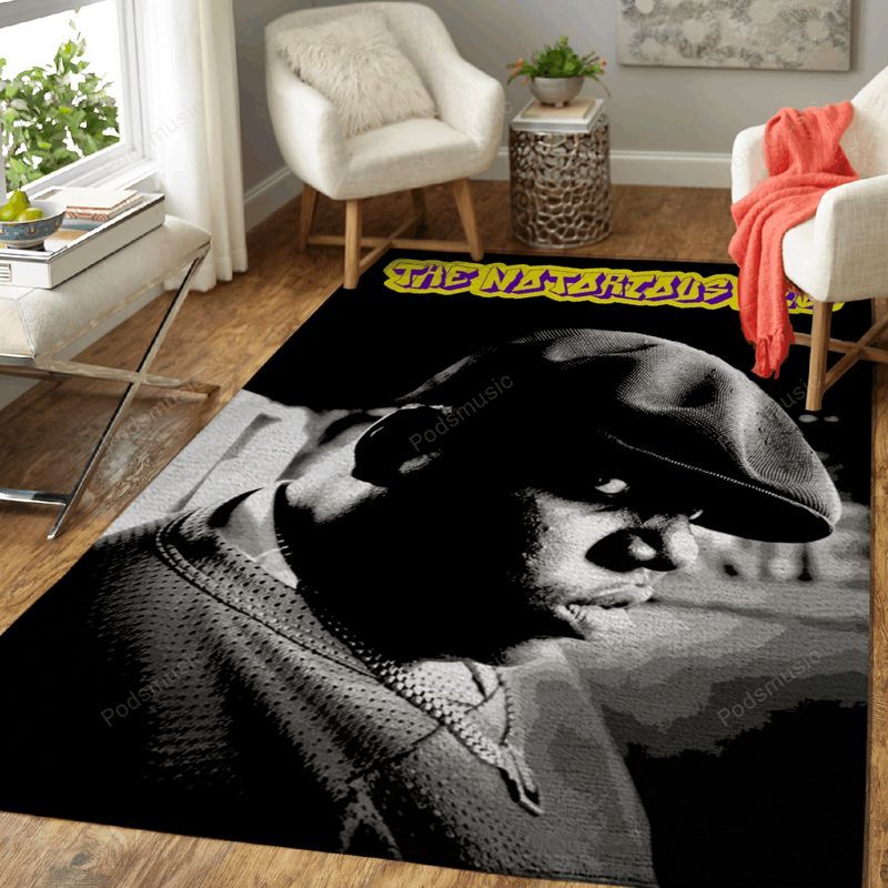 The Notorious Big 2 Rapper And Hip Hop Music Art Teppich