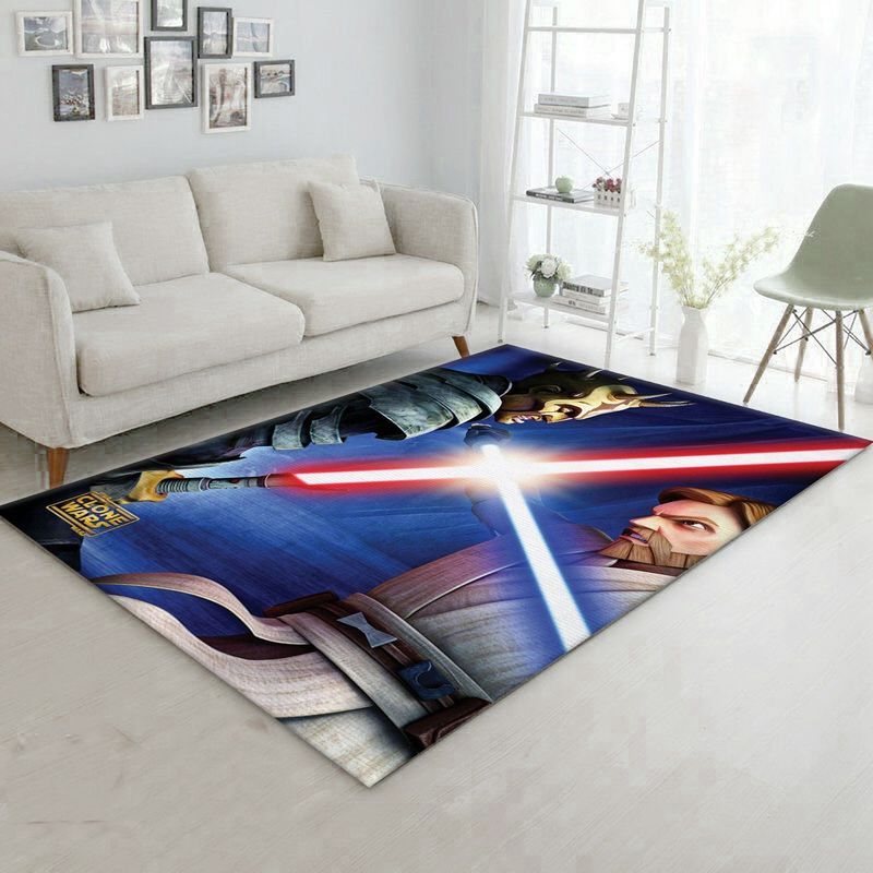 Obi Wan Vs Savage Star War Character Teppich