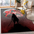 Sasuke Sharingan Bloodmoon Anime Teppich