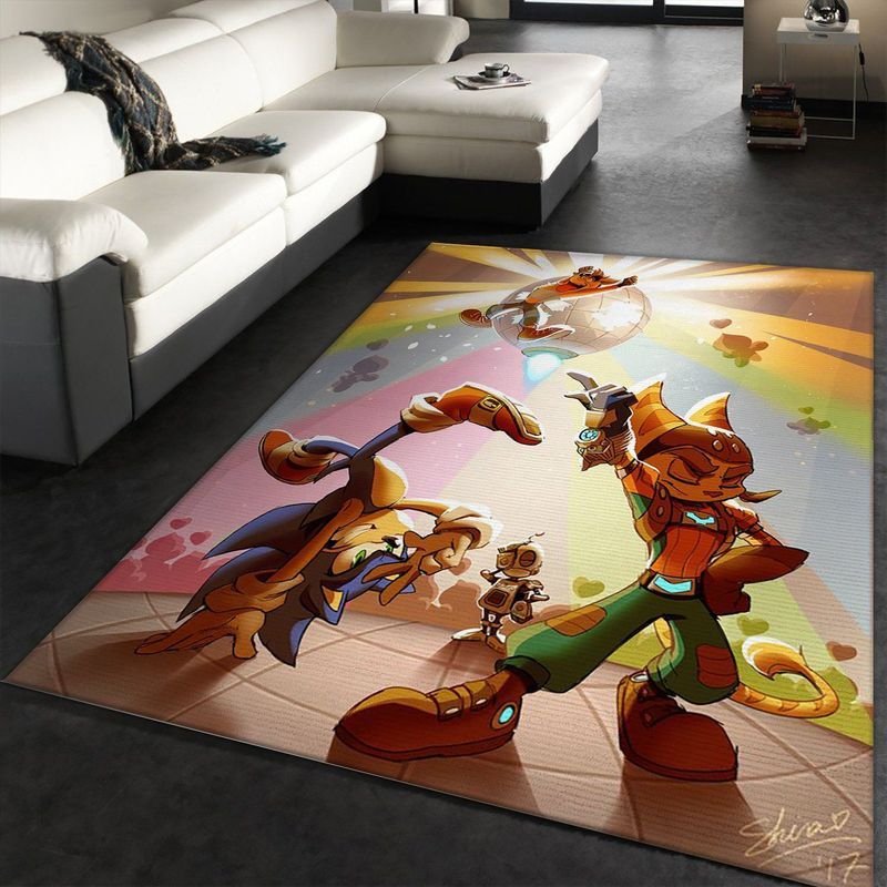 Sonic X Ratchet And Clank X Crash Let S Dance Movie Teppich