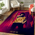 Light My Fire Music Art Teppich