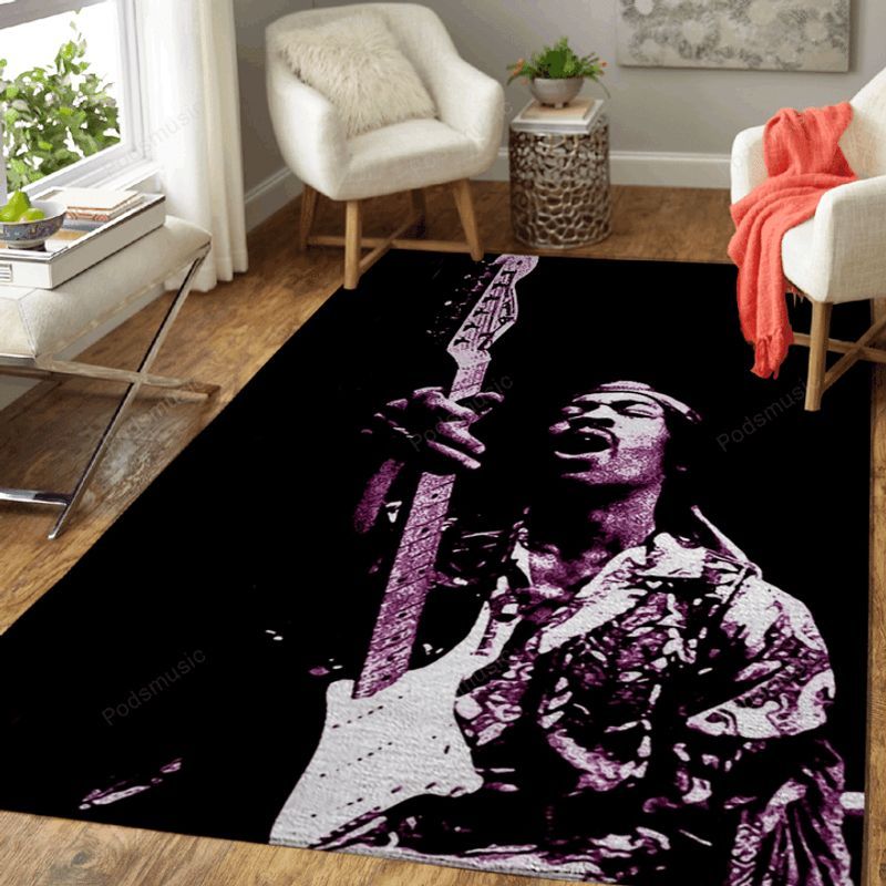 Jimi Hendrix Legend Rock Band Music II Teppich