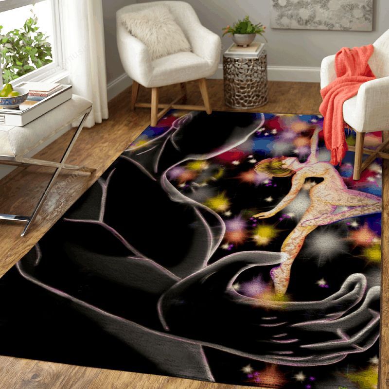 Music Beneath Your Skin Poets Paint Art Teppich