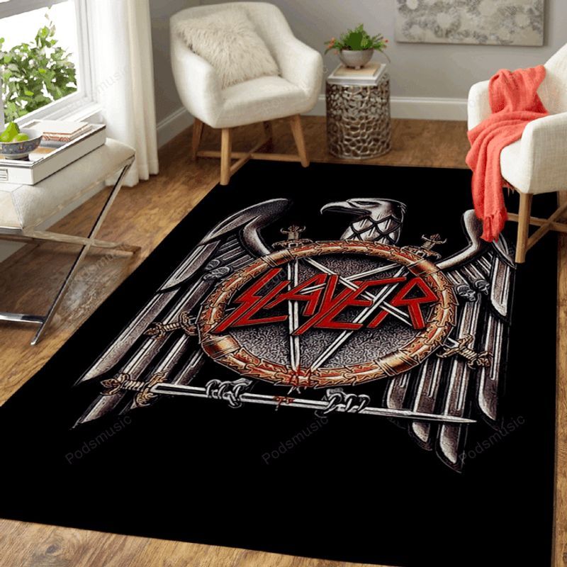 Slayer band vector Music Legend Art IV Teppich