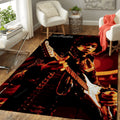 Jimi Hendrix Legend Rock Band Music III Teppich