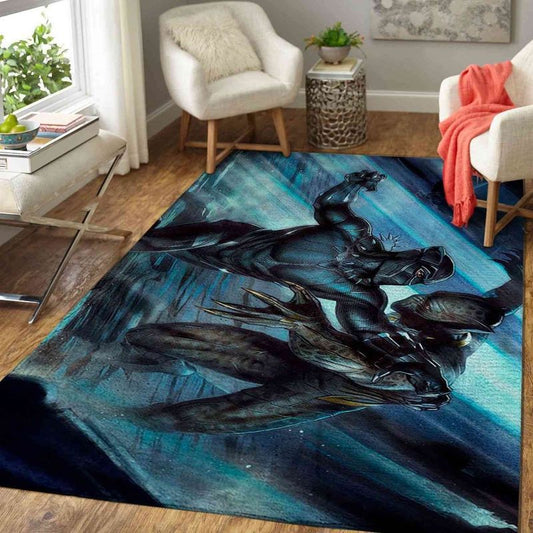 Black Panther Vs Erik Killmonger Teppich