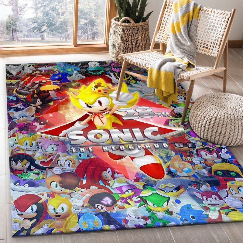 Sonic 28th Birthday Poster Teppich