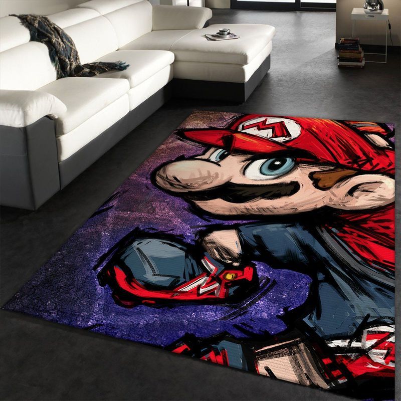 Super Mario Bros Nintendo Switch Gaming Collection Teppich