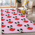 Freetoedit Mickeymouse Pink Red Movie Teppich