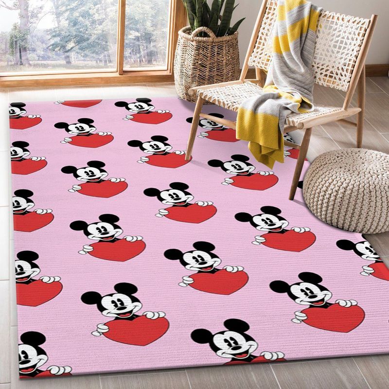Freetoedit Mickeymouse Pink Red Movie Teppich