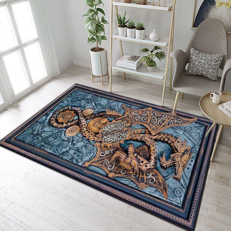 Steampunk Dragon Teppich