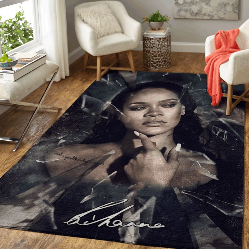 Rihanna Pop Music Collection Art Teppich