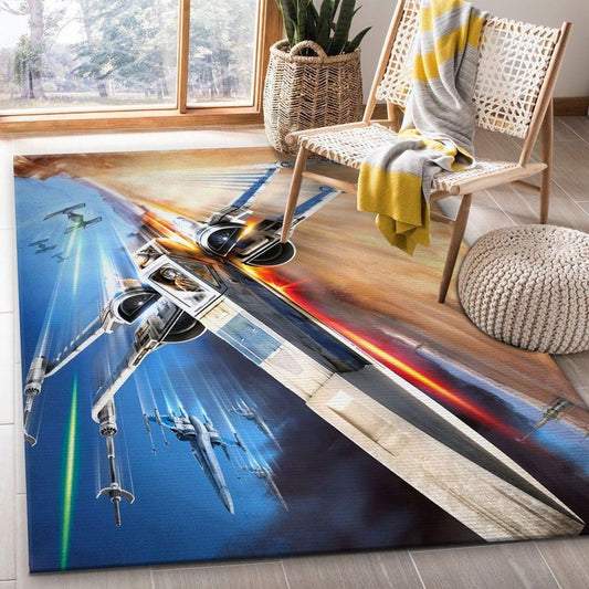 X Wing Star War Battle Zone Teppich