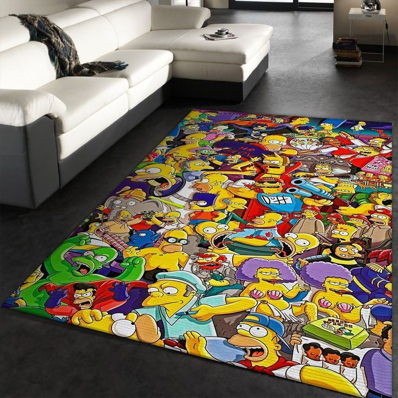 Simpsons Family Cartoon Movies Teppich