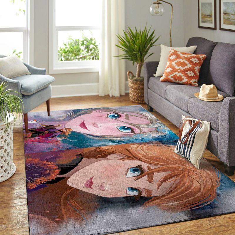 Frozen Elsa Anna 4 Teppich