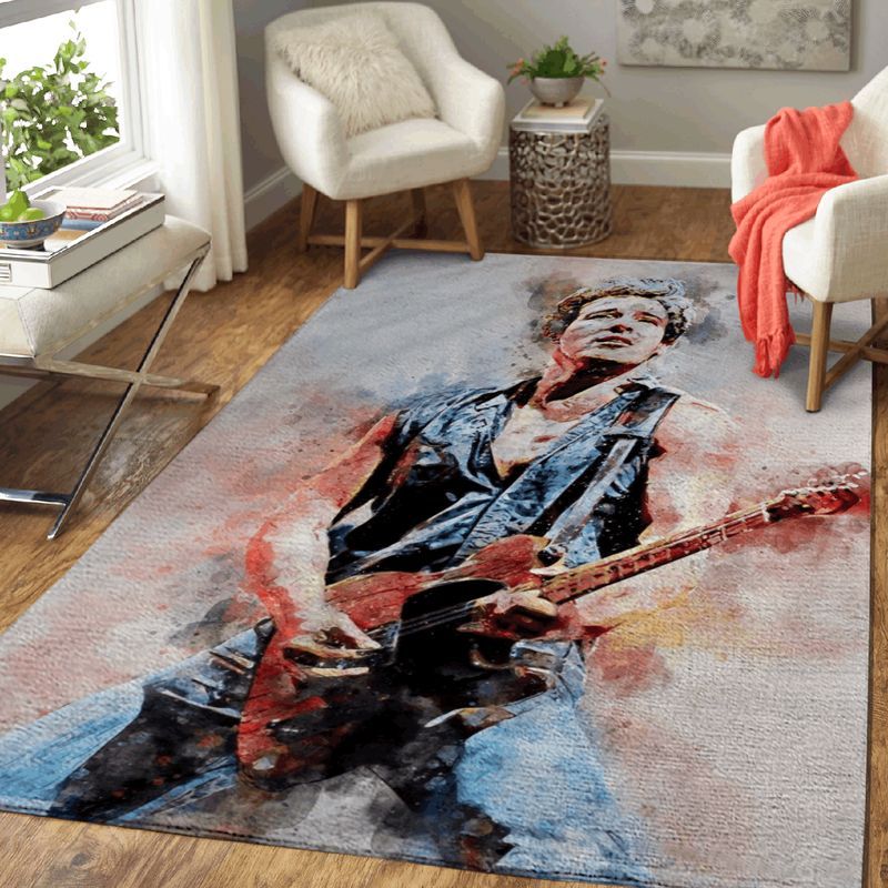 Bruce Springsteen The Boss American Singer Pop Art II Teppich