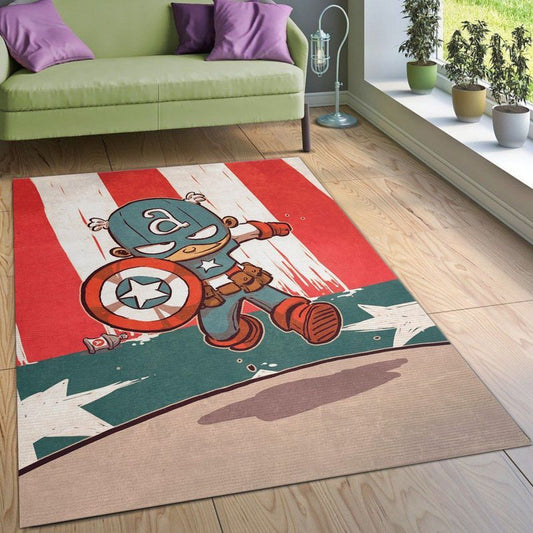 Cartoon Captain America Teppich