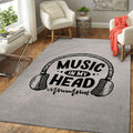 Music In My Head Music Art Teppich