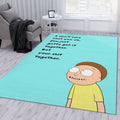 Morty Smith Cartoon Quotes Teppich