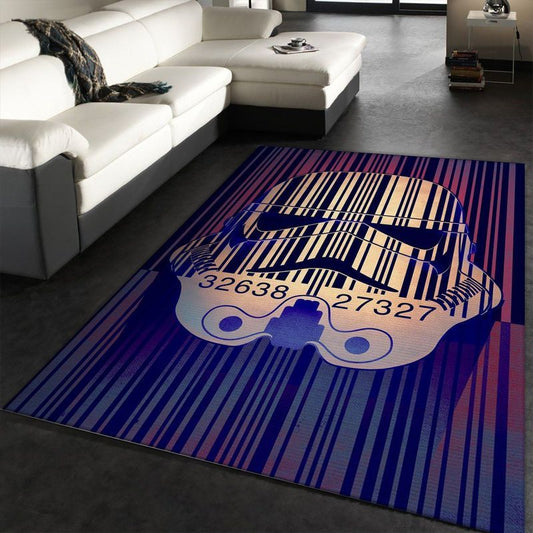 Barcode Star War Teppich
