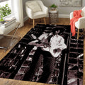 Jimi Hendrix On Stage Music Legend Art Teppich