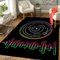 Music Record Rgb Old To New Art Teppich