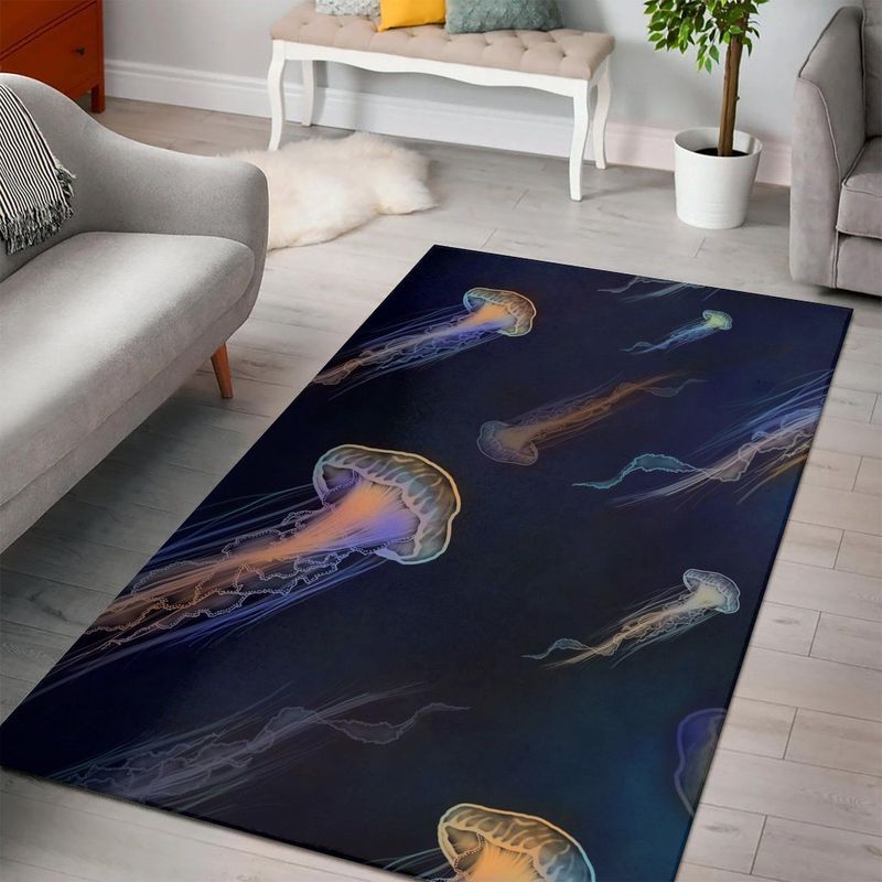 Bright Jellyfish Teppich