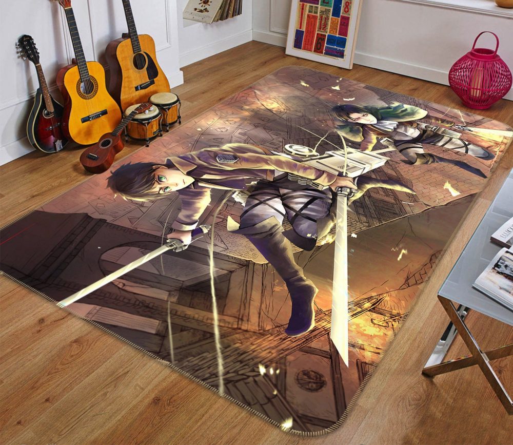 Attack On Titan Anime 3 Teppich