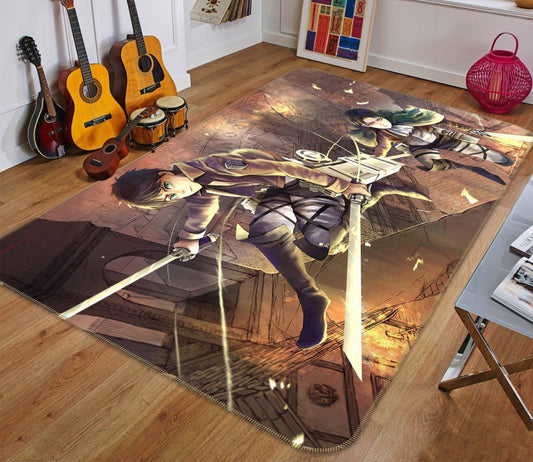 Attack On Titan Anime 3 Teppich