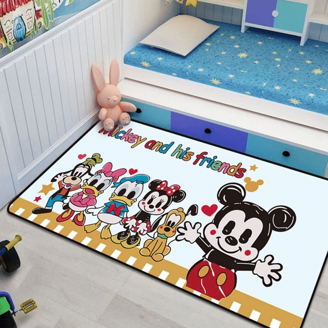 Disney Mickey Minnie Mouse 45 Teppich