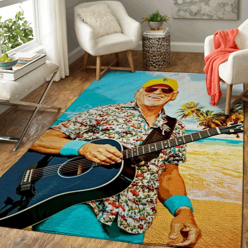 Jimmy Buffett Music Art Teppich