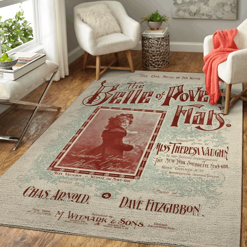 The Belle Of Poverty Flats Music Art Teppich