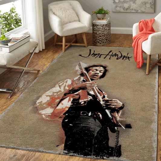 Jimi Hendrix Artworks Art Teppich