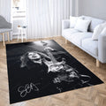 Kirk Hammet Metallica Music Monochrome Art Teppich 2