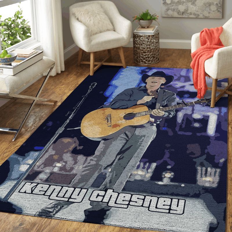 Kenny Chesney American Singer Art Teppich