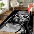 Kurt Cobain Cigarette Bw Music Art Teppich