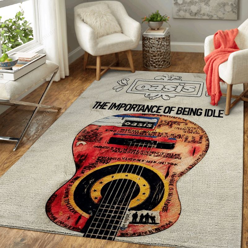 Oasis Band Music Art II Teppich