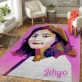 Jihyo Twice Music Art Teppich
